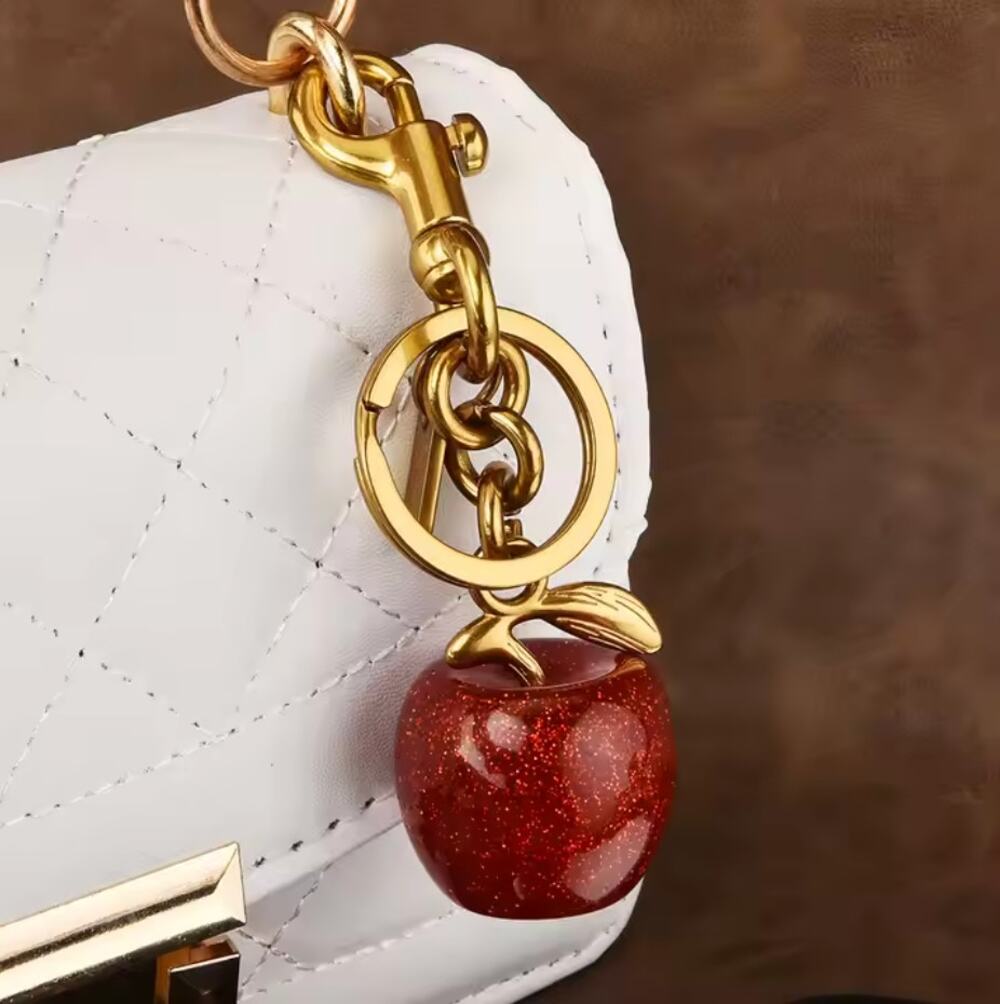 Apple Gold Charm (Ship from California)